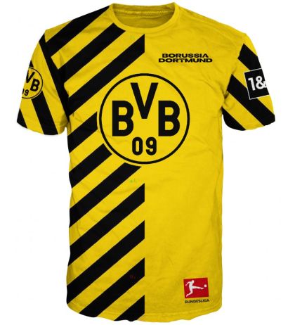 Мъжка тениска Борусия Дортмунд (Borussia Dortmund) – Фен Дизайн 2 | Футболна тениска