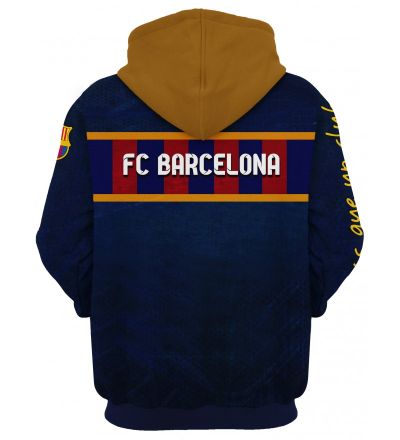 Мъжки суитчър Barcelona (FC Barcelona) с качулка и преден джоб 2