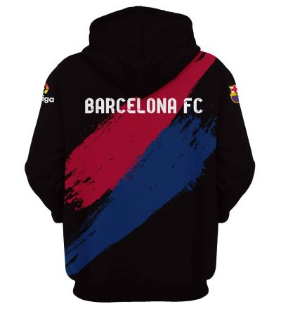 Мъжки суитчър Barcelona (FC Barcelona) с качулка и преден джоб