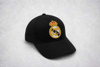 Футболна шапка с козирка Real Madrid – Черна